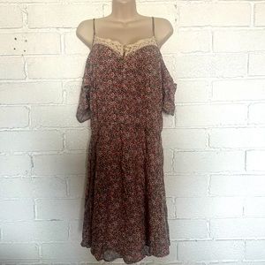 Off-the-shoulder Floral Dress